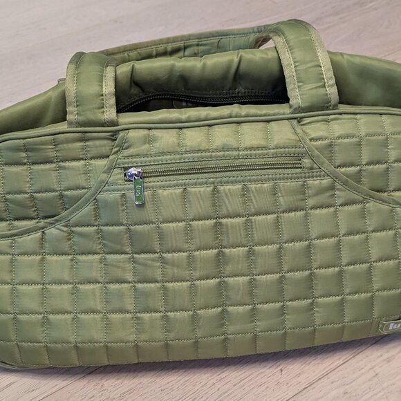 Avocado Green Lug Overnight Travel Bag - Picture 3 of 4